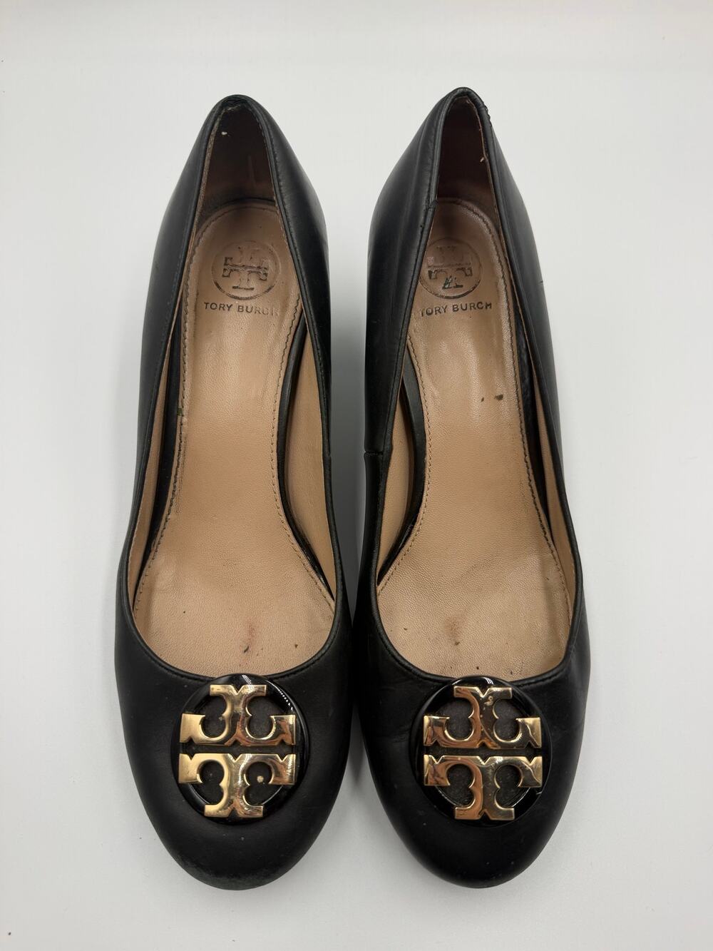 Tory Burch Janey black leather pumps size 8